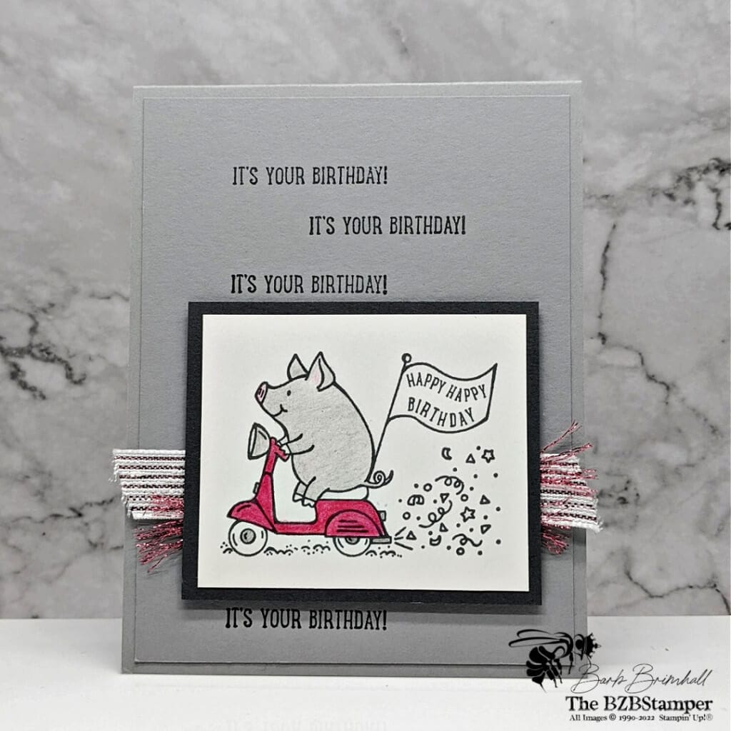 Cute Little Piggy Birthday Card 1 Cute Little Piggy Birthday Card