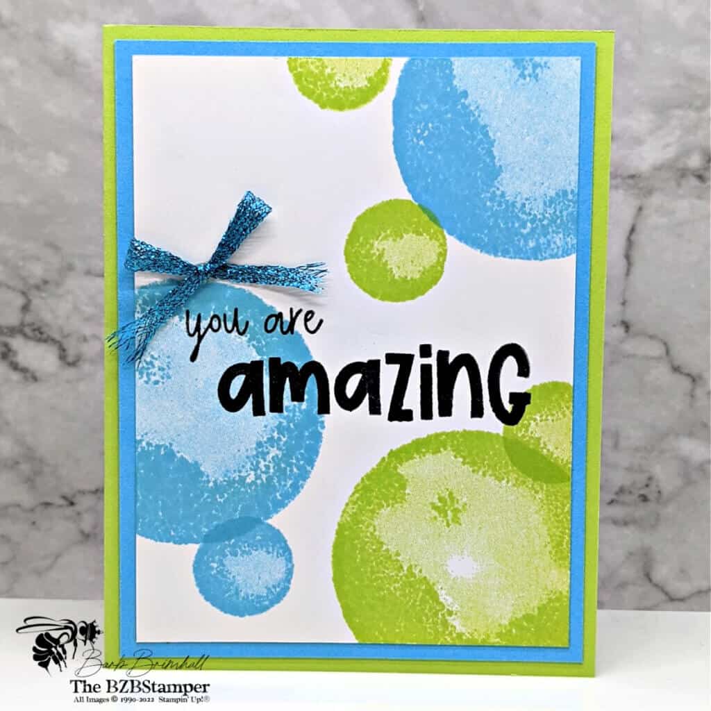 Amazing Phrasing Stamp Set 1 amazing phrasing stampin up stamp set in blue and green