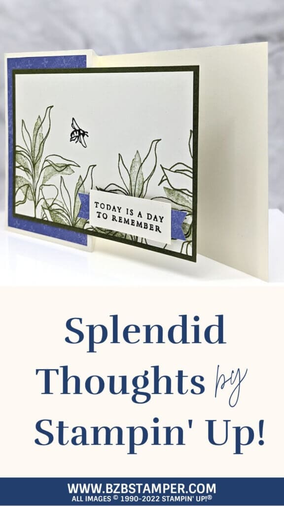 handmade greeting card floral with a bee