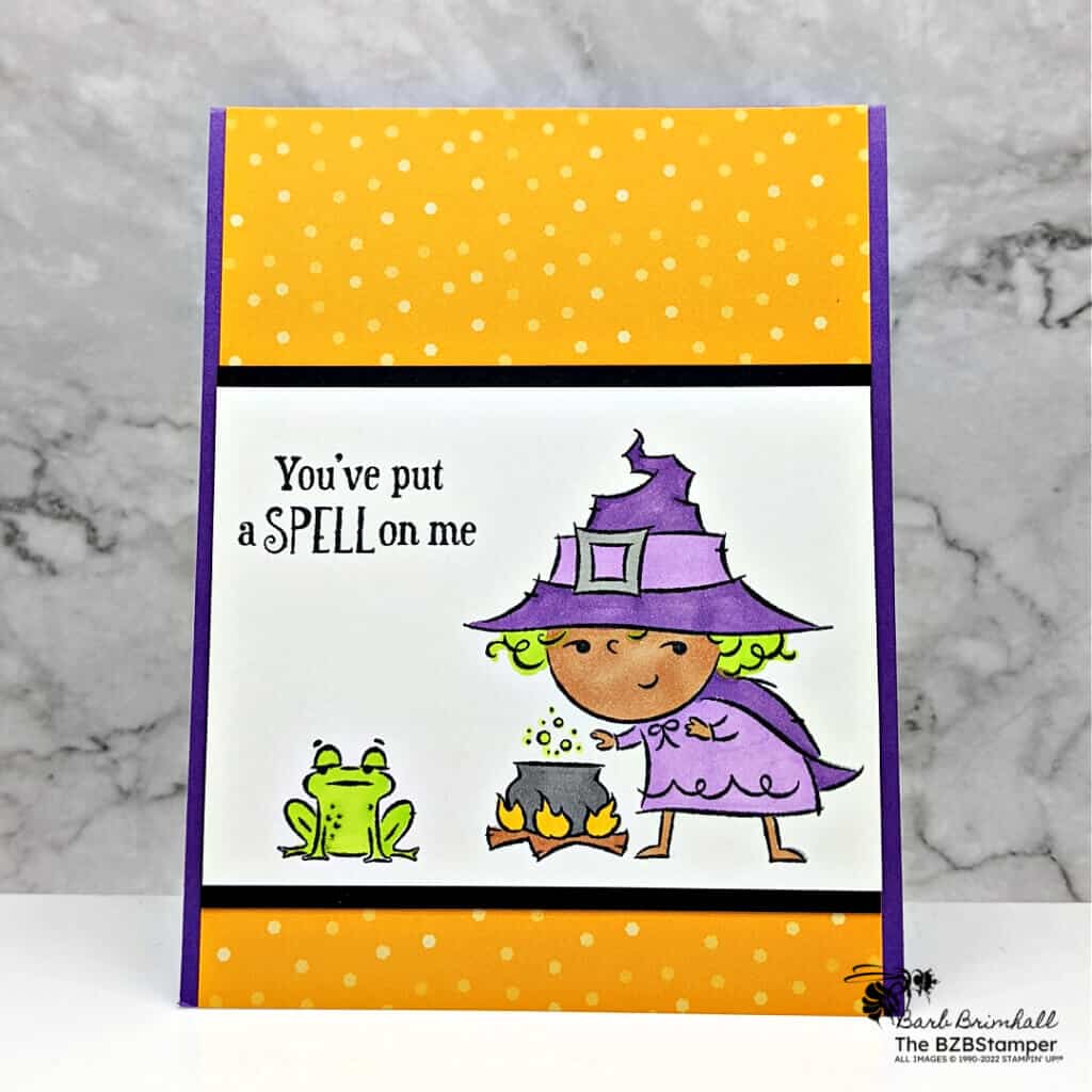 Color Your Halloween Bright with this Fun Handmade Card 2 091822 best witches orange 1