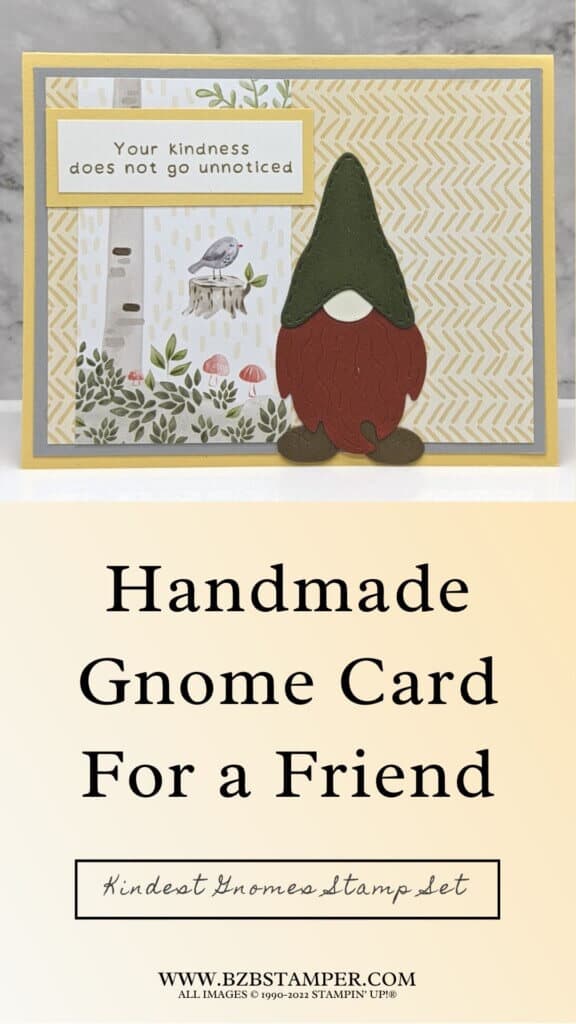 Say Thank You With The Kindest Gnomes Bundle 1 Thank You card using the Kindest Gnomes Bundle by Stampin' Up!