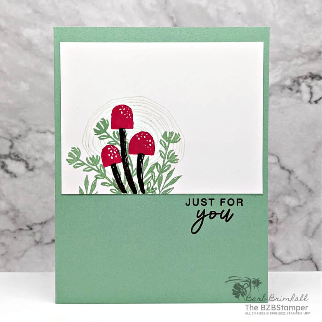 092422 stampin up ringed with nature musrooms