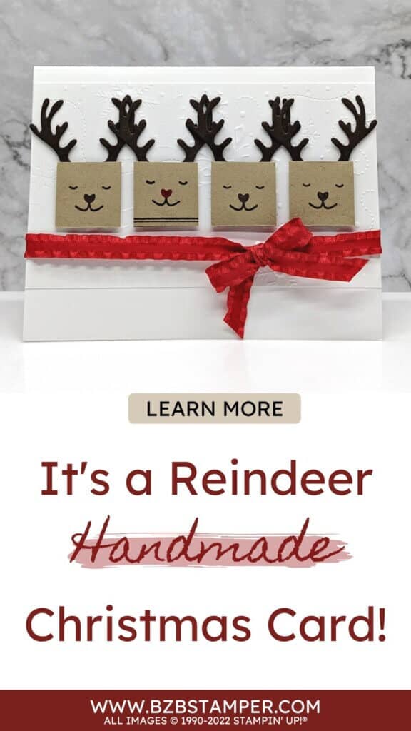 Adorable Christmas Card featuring Reindeer 1 Adorable Christmas Card featuring Reindeer using the Design A Treat Bundle by Stampin' Up!