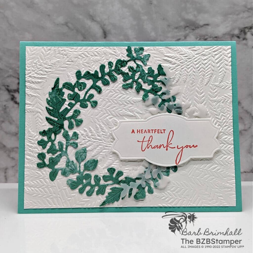 A Beautiful Handmade Thank You Card 2 111922 stampin up natures prints3