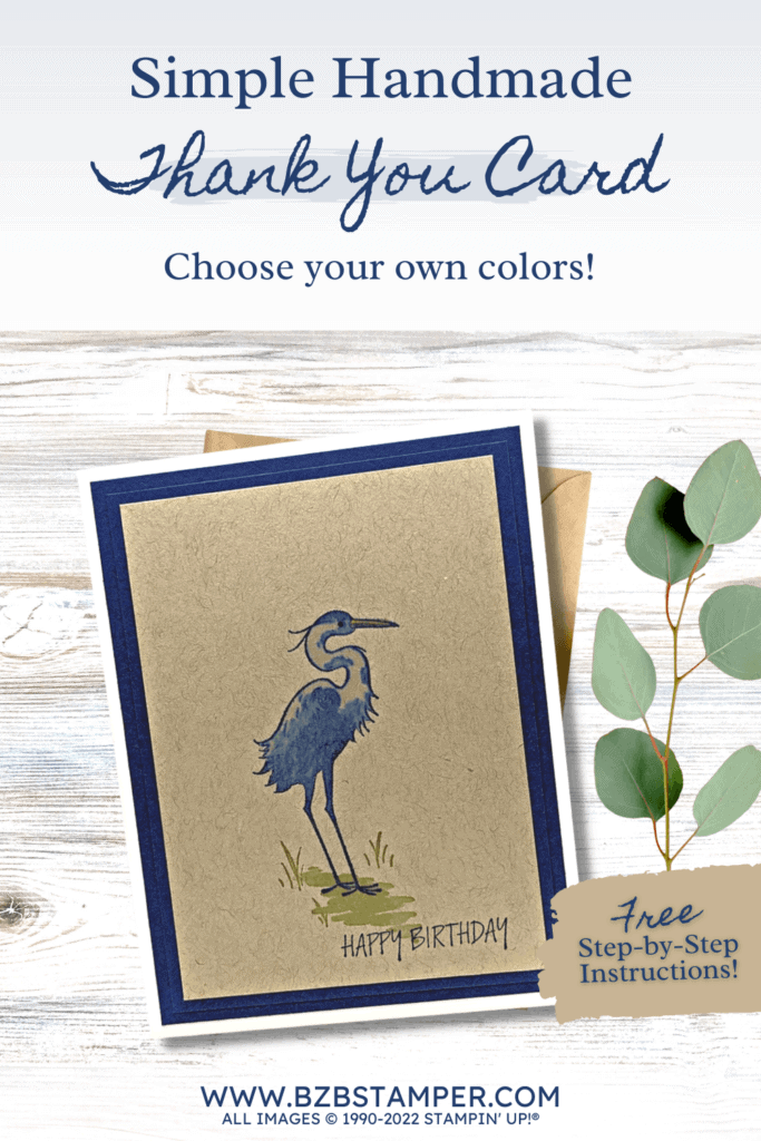 Heron Habitat Masculine Birthday Card 15 121522 heron habitat stampin up pin2