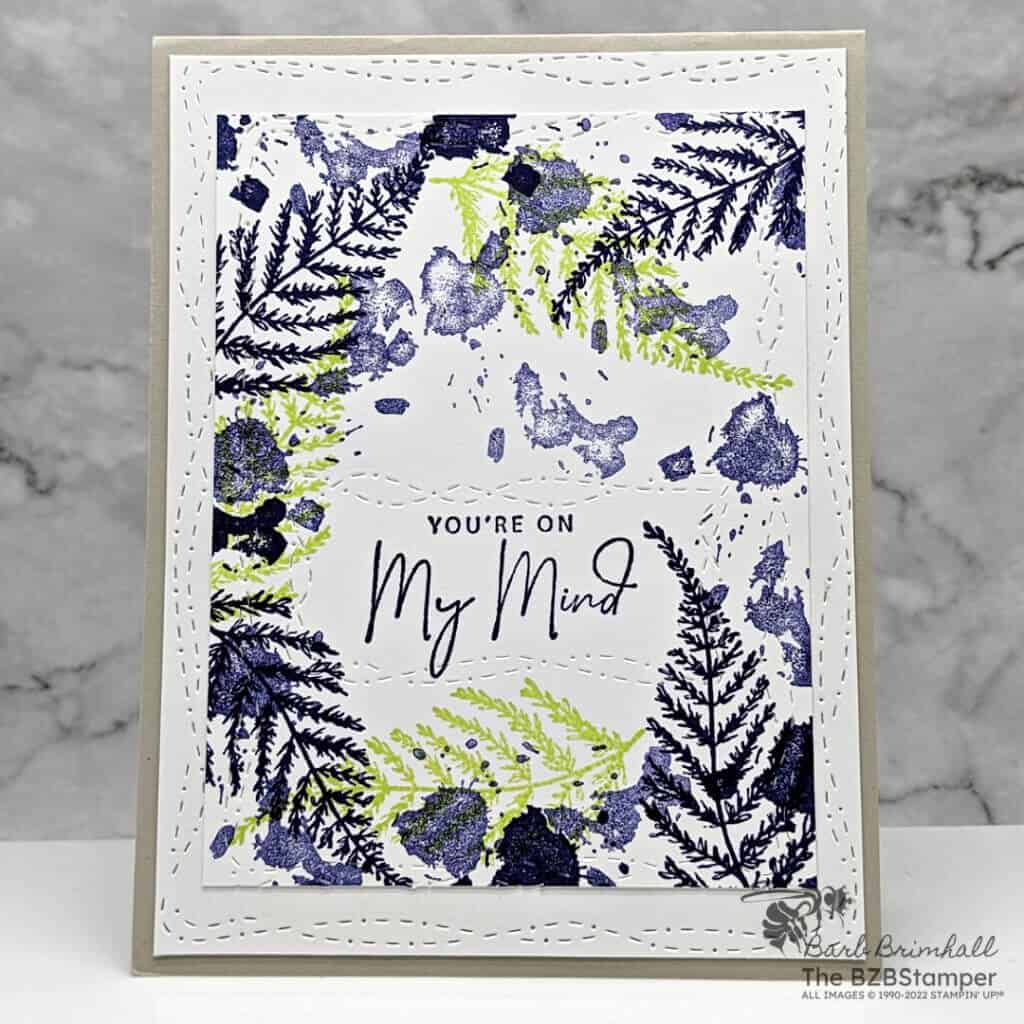 Nature's Prints Thinking of You Card 3 122122 stampin up natures prints thinking of you