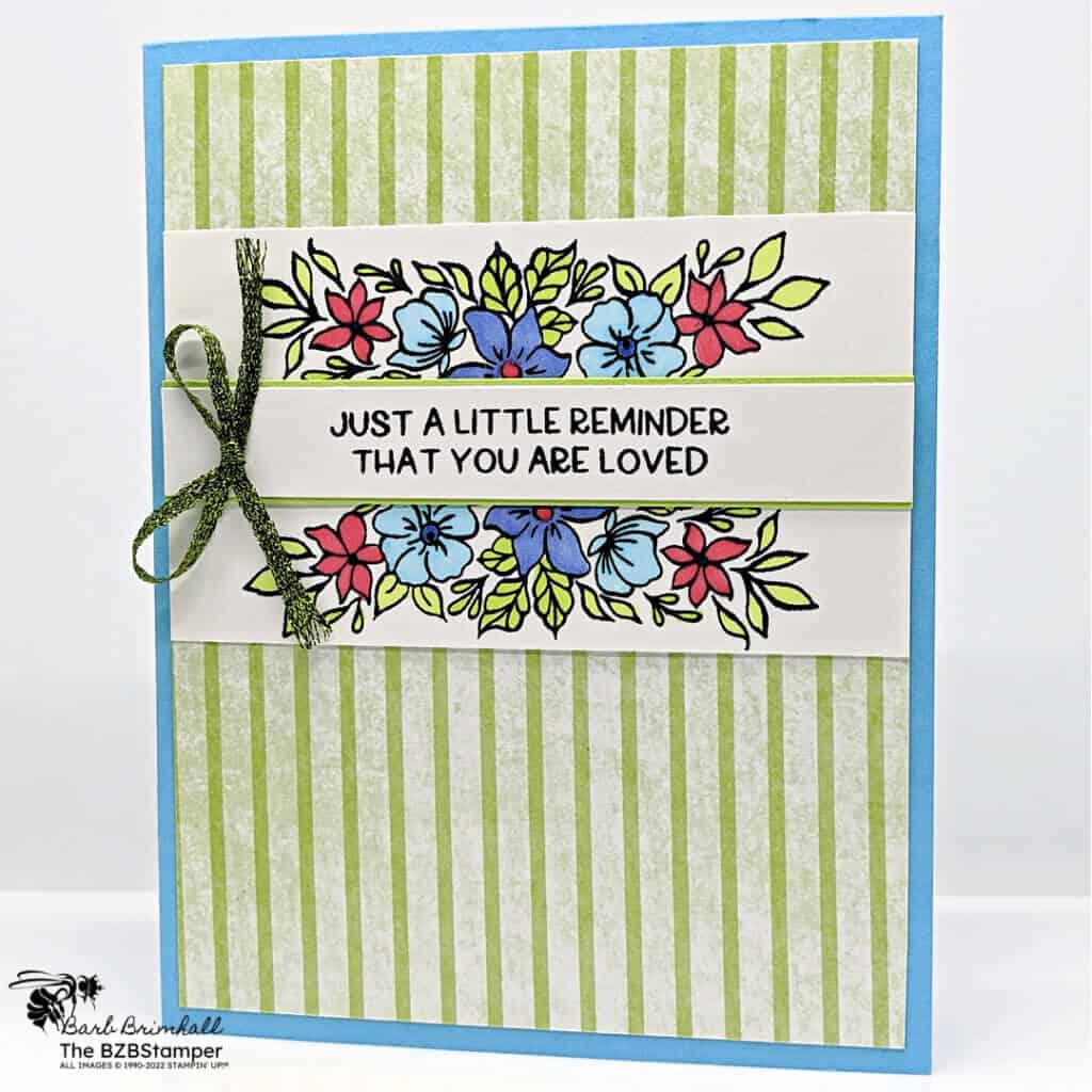 122922 stampinup framed florets loved