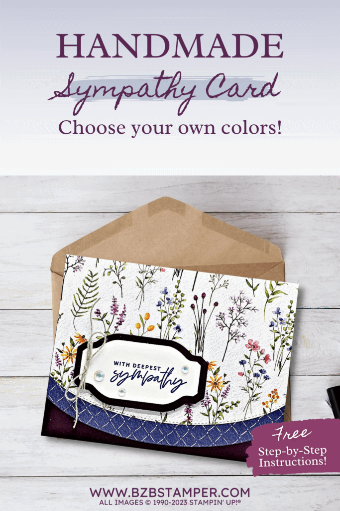 Beautiful Handmade Floral Sympathy Card 16 012023 something fancy sympathy pin2