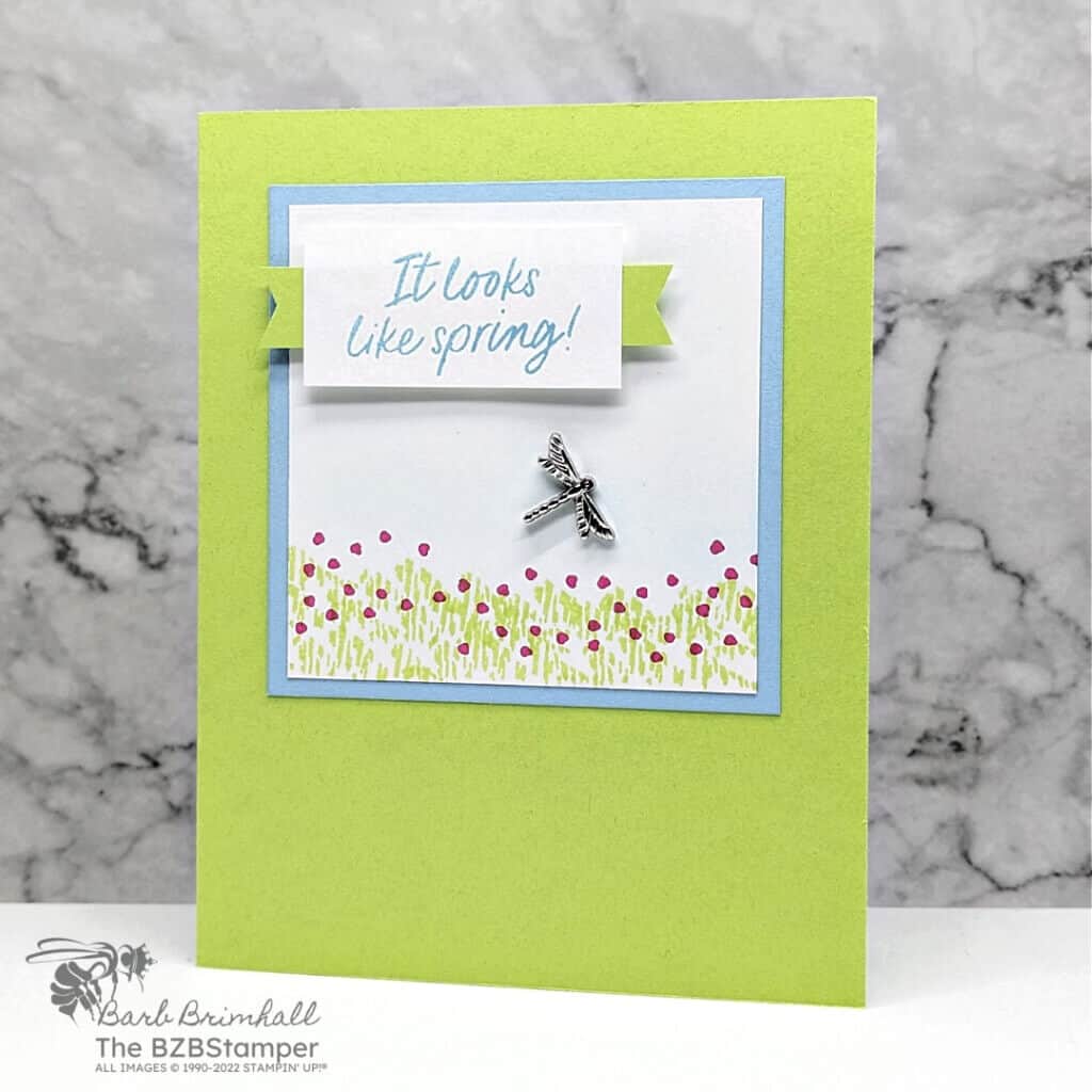 Handmade Spring Card 3 020523 stampin up thanks a bunch 1