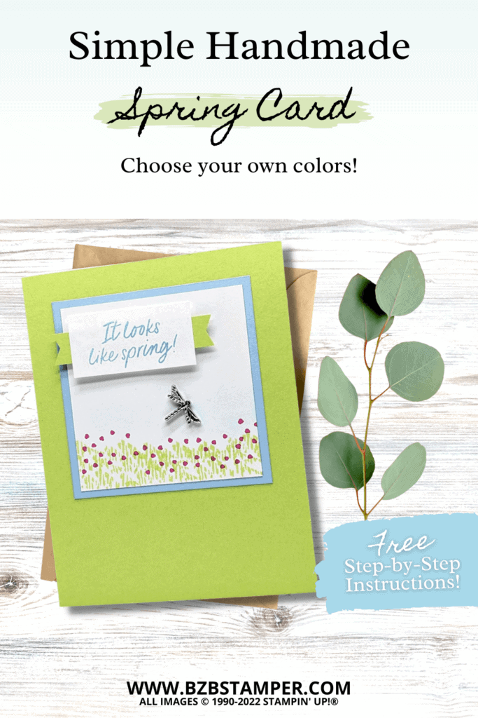 Handmade Spring Card 18 020523 stampinup thanks a bunch pin2