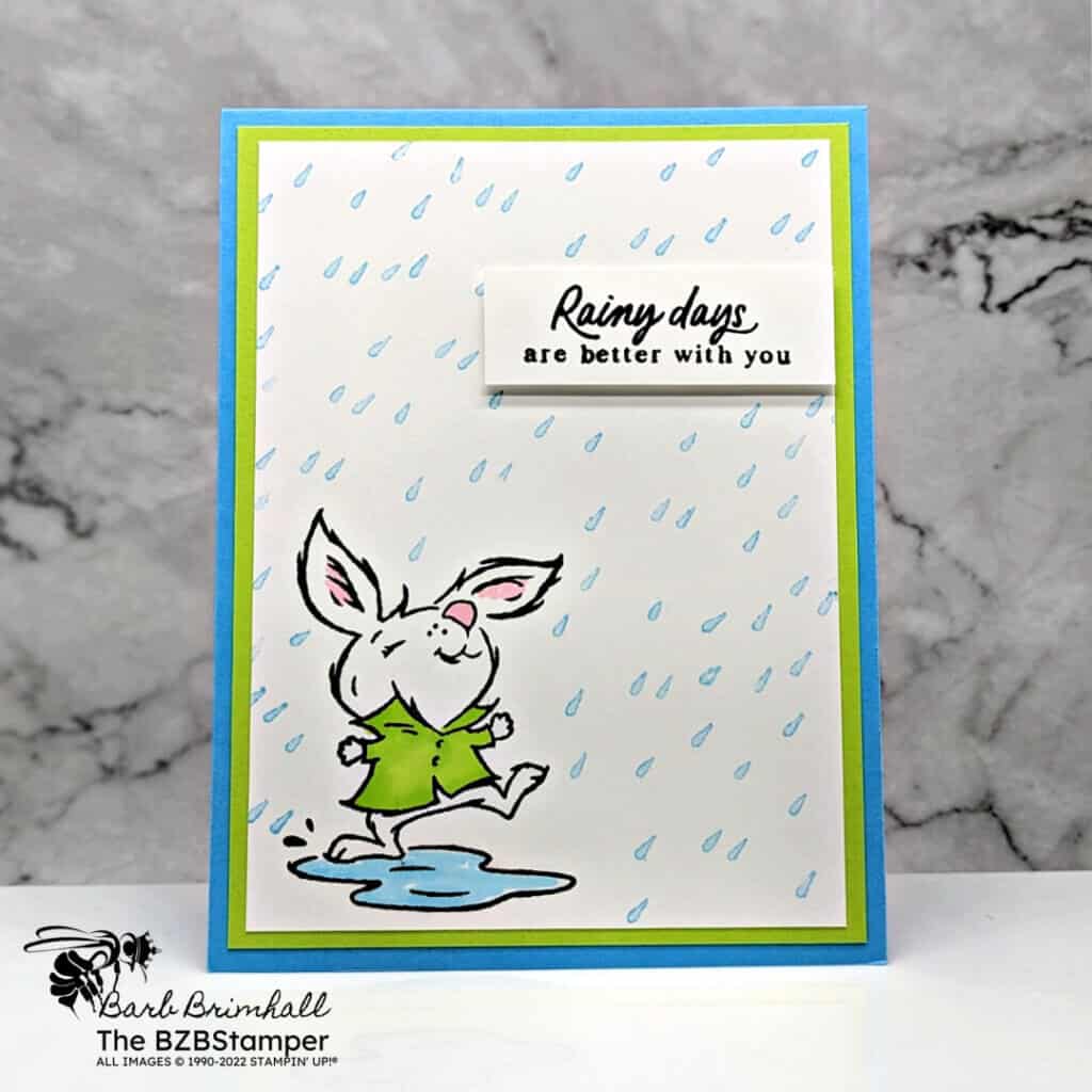 Easy Playing In The Rain Greeting Card 3 022723 stampin up playing in the rain 2a