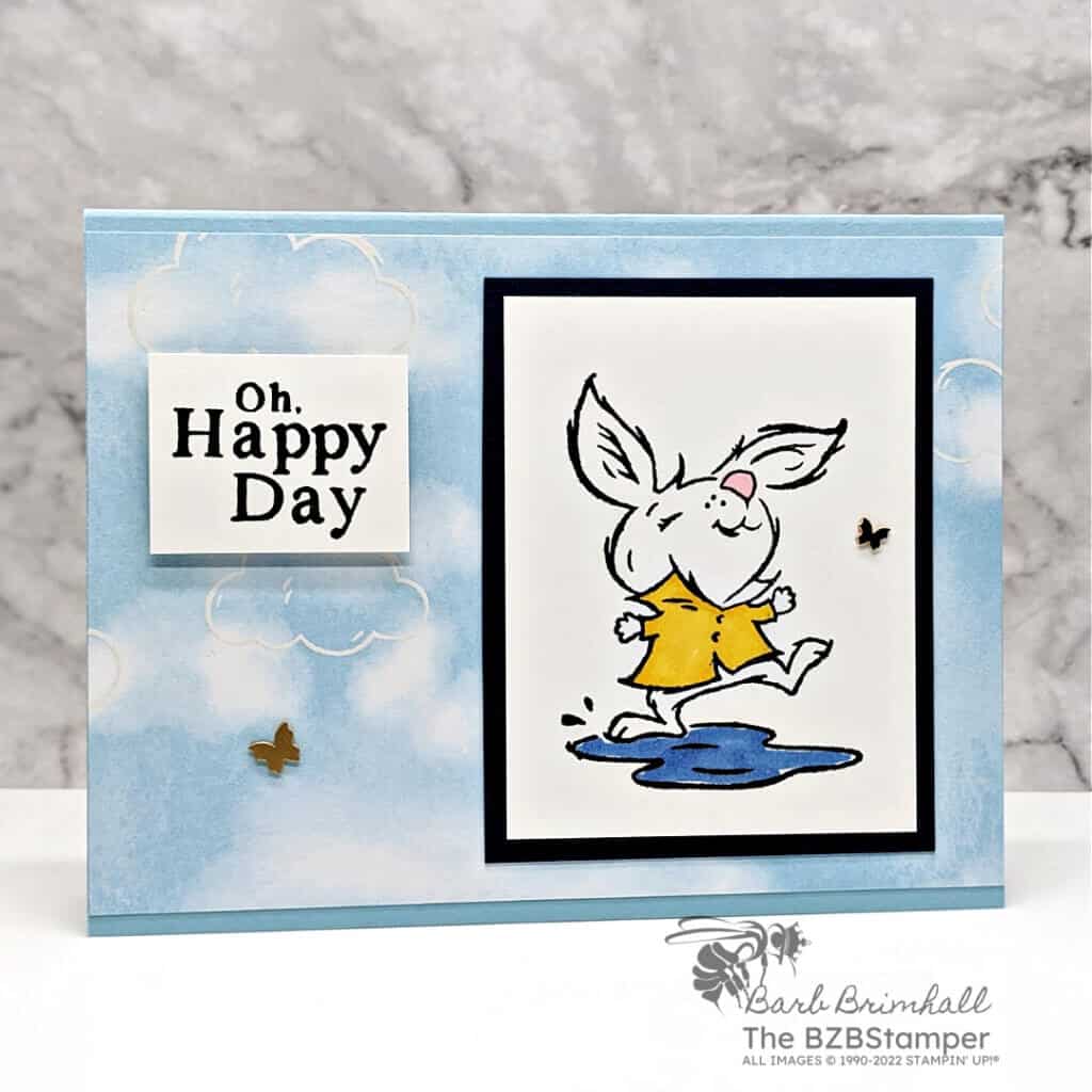 Adorable Playing in the Rain Handmade Card 2 031123 playing in the rain sius