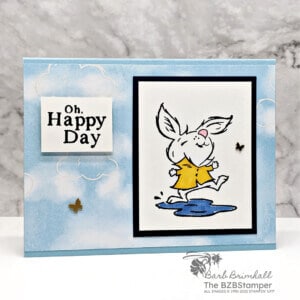 Adorable Playing in the Rain Handmade Card 19 031123 playing in the rain sius