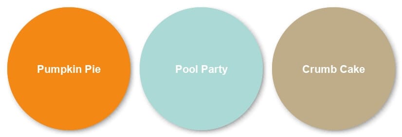 Cardmaking Color Combination using the Stampin' Up! colors Pumpkin Pie, Pool Party and Crumb Cake