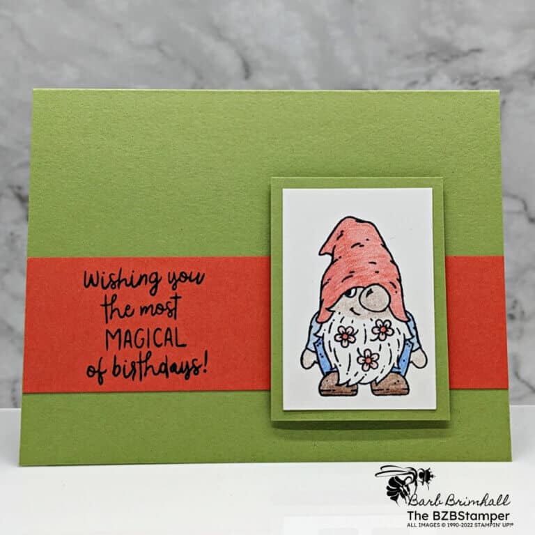 Birthday Card using the Friendly Gnomes Stamp Set