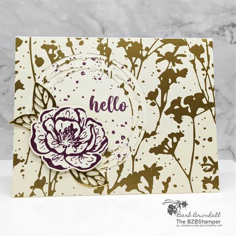 Elegant Handmade Floral Card