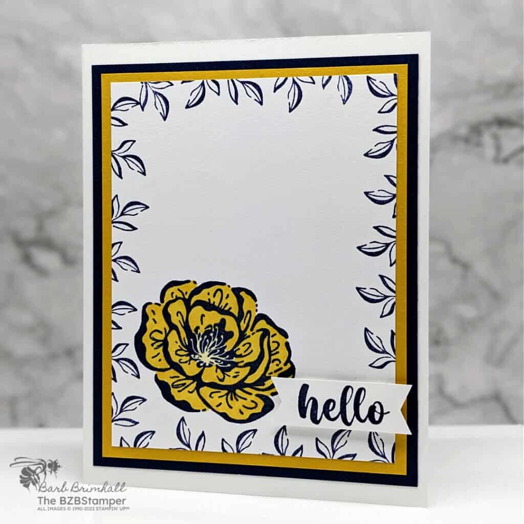 Quick and Easy DIY Floral Card 2 032323 stampin up irresistible blooms hello