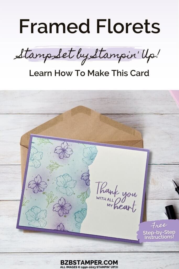 Craft a Simple Handmade Card for Spring 16 041223 stampin up framed florets pin2