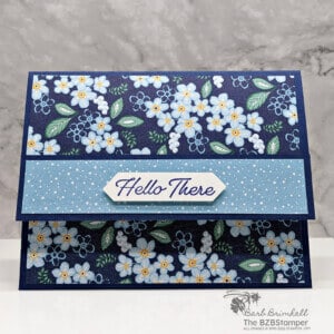 DIY Handmade Card with an Easy Fun Fold Design 19 041623 regency park fun fold blue stampin up