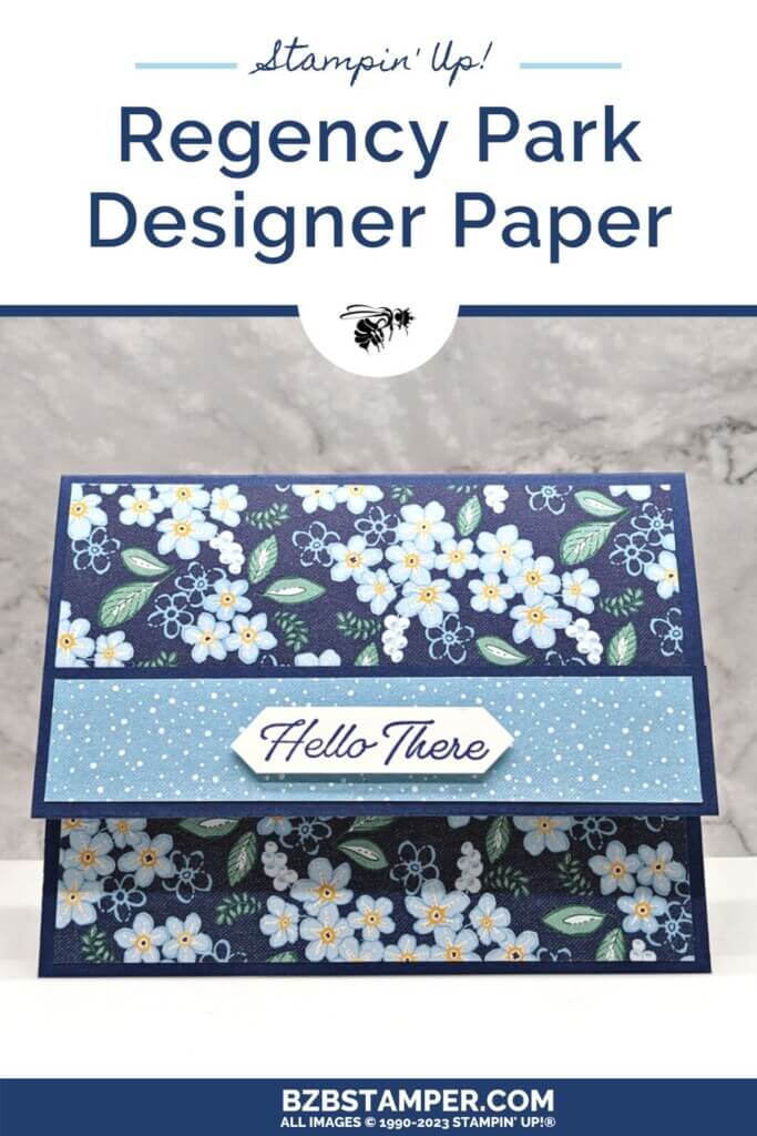 DIY Handmade Card with an Easy Fun Fold Design 1 DIY Handmade Card with an Easy Fun Fold Design in blue flowers