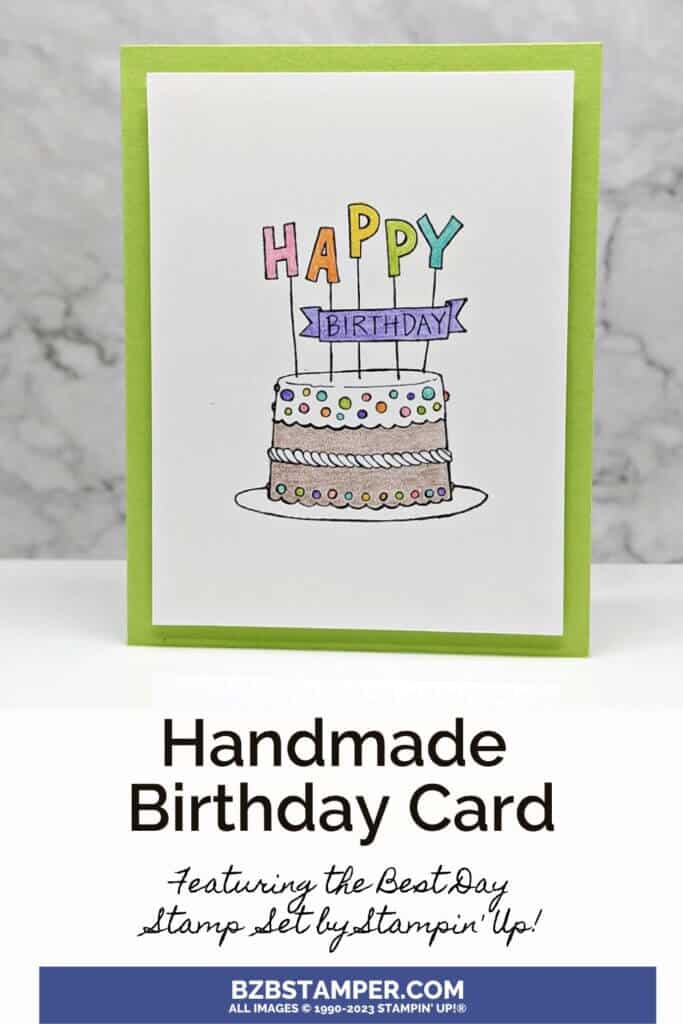 Colorful Handmade Birthday Card 1 Colorful handmade birthday card with a cake and candles that spell "happy" in various colors