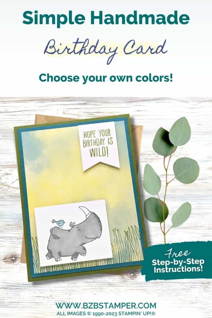 Stampin' Up! Rhino Ready Stamp Set: Cute & Simple 16 051023 stampin up rhino ready pin2