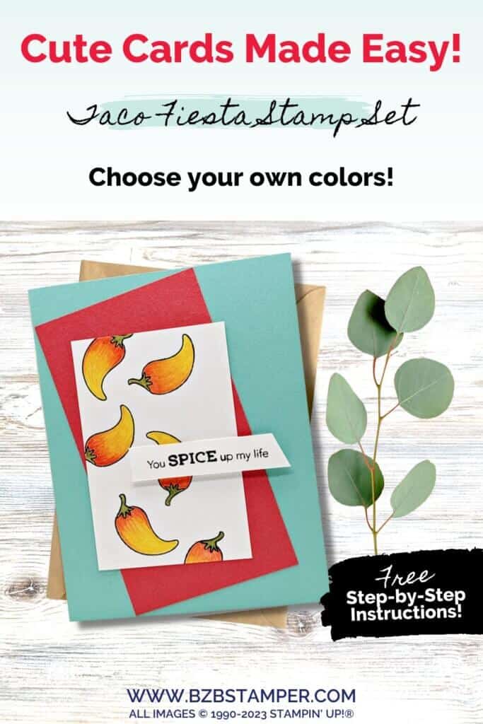 Cute Cards Made Easy with the Taco Fiesta Stamp Set 14 051223 stampin up taco fiesta pin2