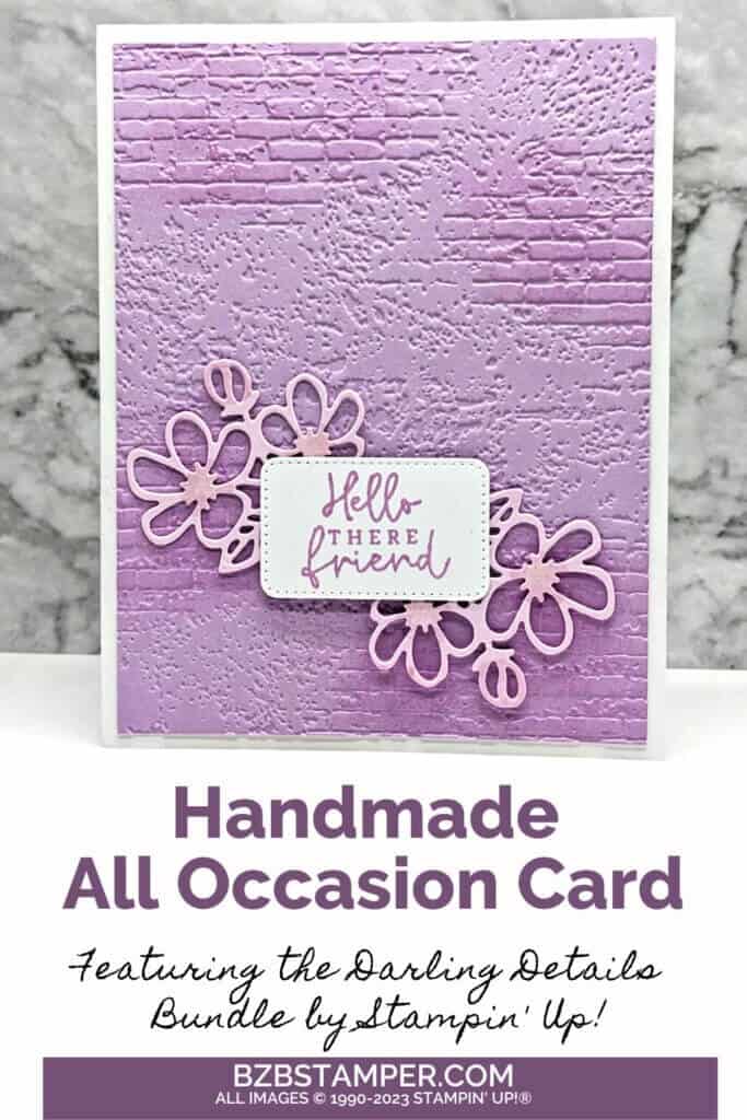 Unleash Your Creativity with the Darling Details Bundle 1 061423 stampin up darling details pin1