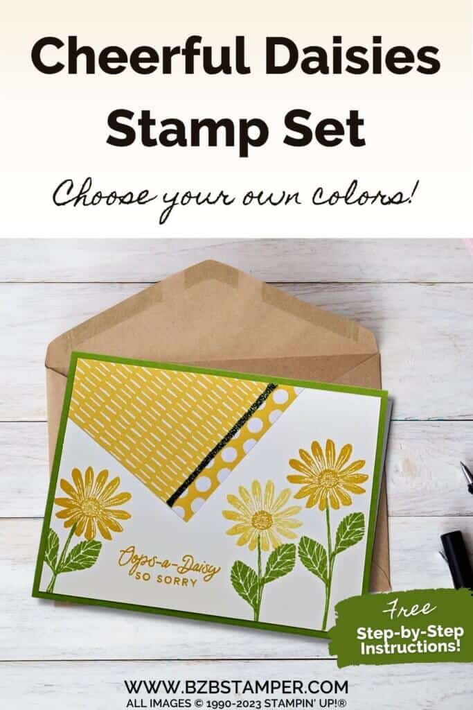 Two-Step Stamping with the Cheerful Daisies Stamp Set 13 061823 stampin up cheerful daisies pin2