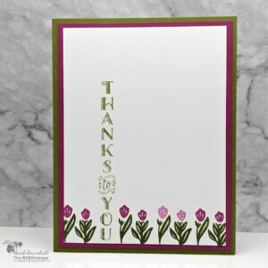 Floral Handmade Thank You Card 6 072823 vertical blooms 4