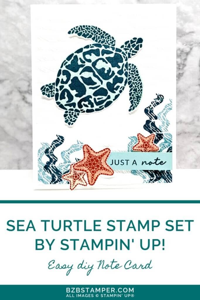 Get Creative: The Sea Turtle Stamp Set by Stampin' Up! 4 080923 stampin up sea turtle pin1