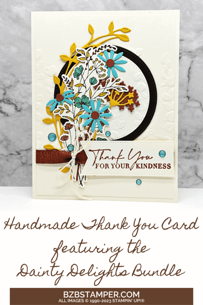 Thank You Card Tutorial featuring Dainty Delights 4 082523 stampin up dainty delight pin1