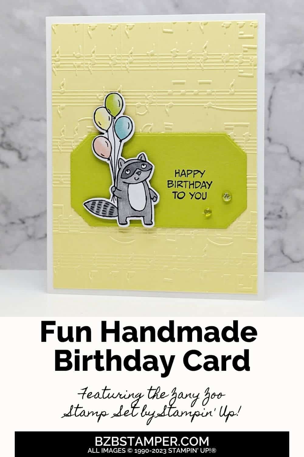 Handmade Birthday Card with the Stampin Up Zany Zoo Bundle 5 093023 stampin up zany zoo pin1
