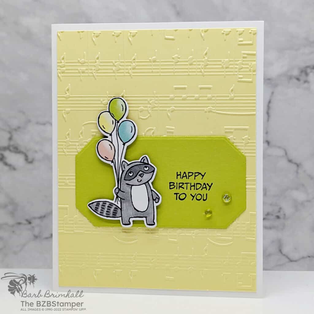Handmade Birthday Card with the Stampin Up Zany Zoo Bundle 1 Stampin Up Zany Zoo Bundle