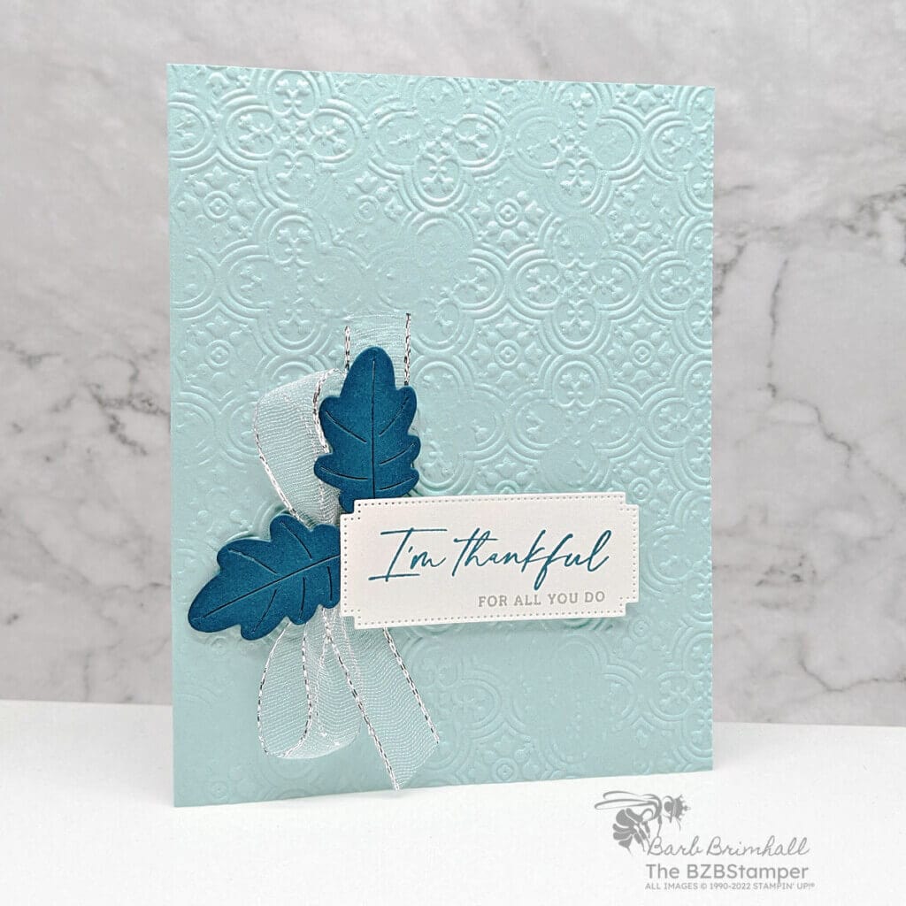 Handmade Thank You Card Tutorial 1 102823 autumn leaves wcc 3
