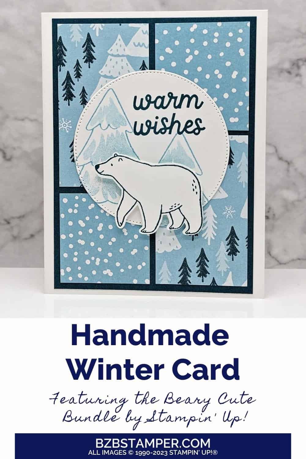 Warm Wishes with the Beary Cute Stamp Set 5 120323 stampin up beary cute pin1