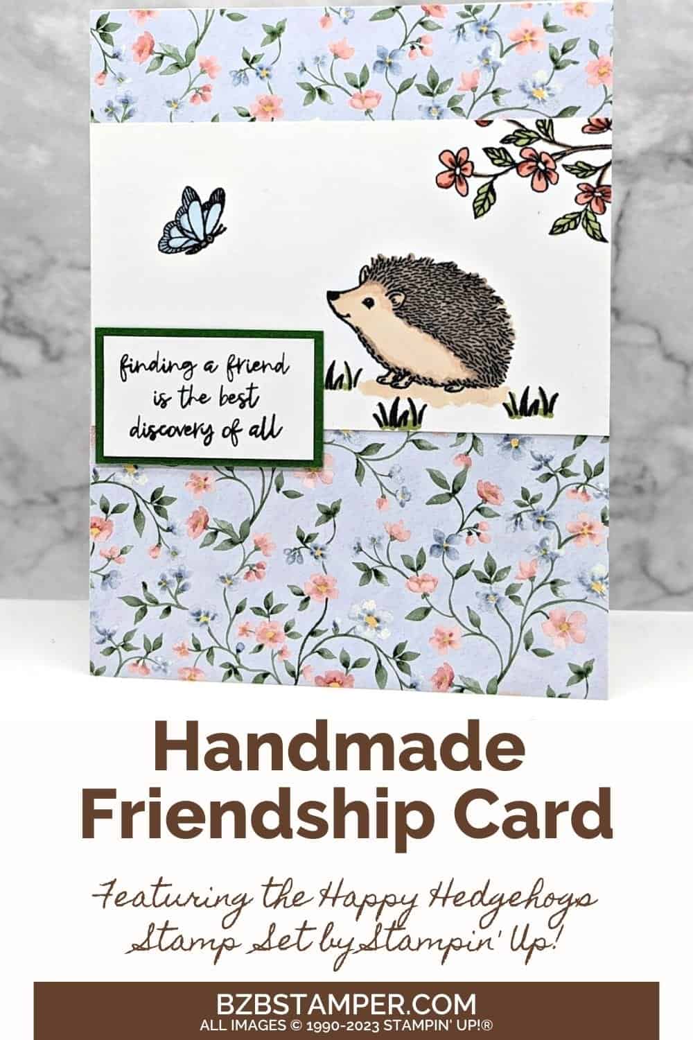Happy Hedgehogs Handmade Card 5 122123 stampin up happy hedgehogs pin1