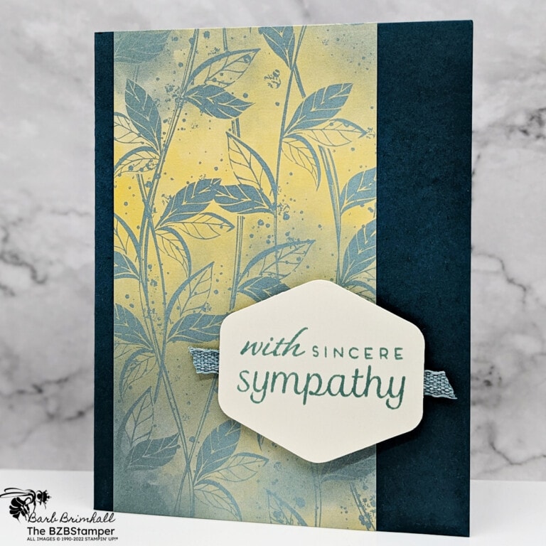 Sympathy Card Using The Heartfelt Hexagon Bundle