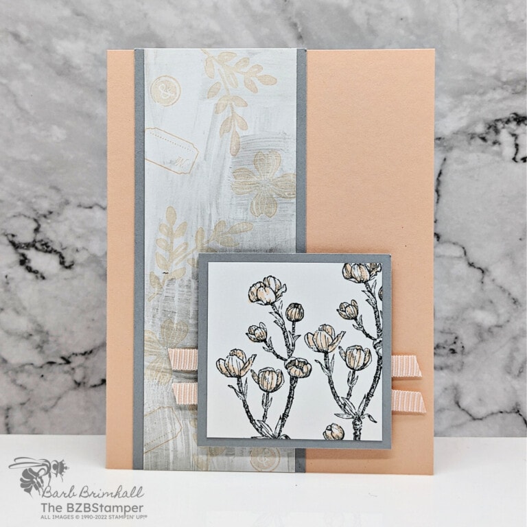 Elegant Yet Simple Handmade Dogwood Card