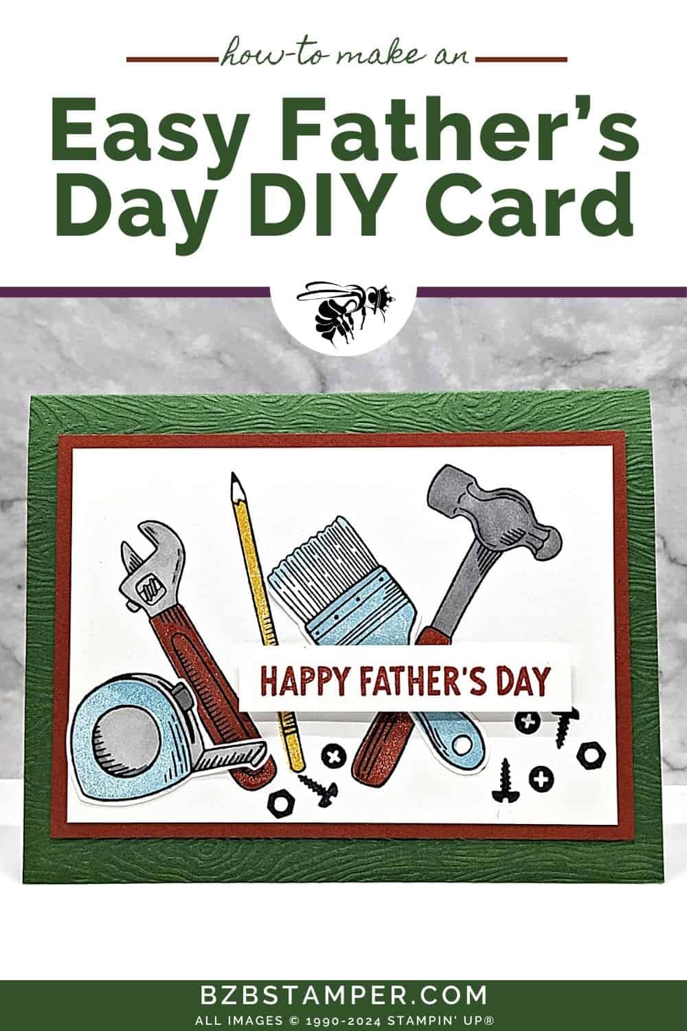 Quick and Easy Father's Day Card 6 021924 stampin up trusty tools pin1