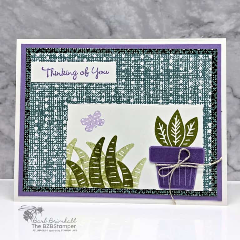 Planted Paradise Thinking of You Handmade Card