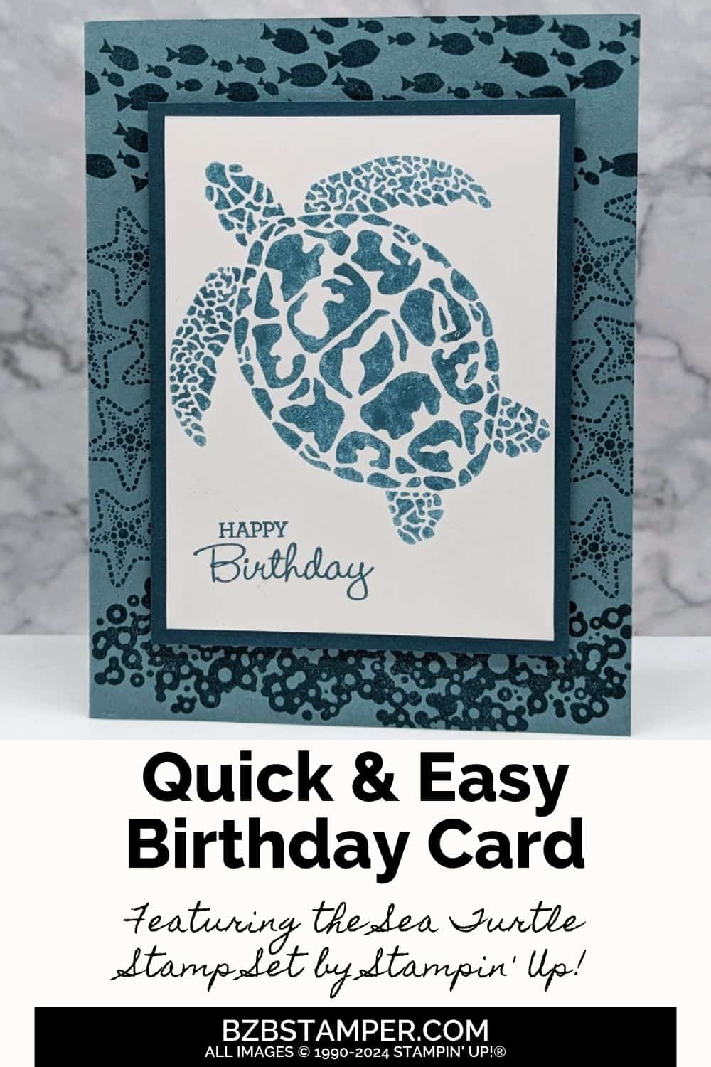 Celebrating Birthdays with the Sea Turtle Stamp Set 5 041924 stampin up sea turtle pin1