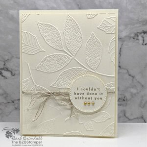 Simple Thank You Card With the Changing Leaves Bundle 17 070604 stampin up changing leaves 0