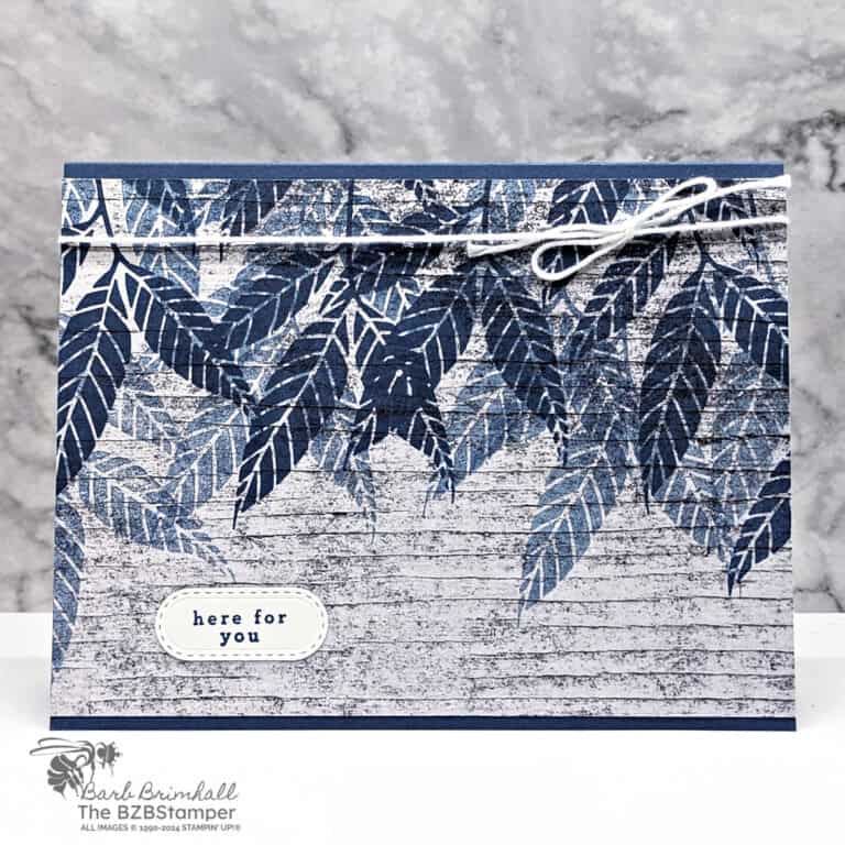 Simple Card Using The Changing Leaves Stamp Set