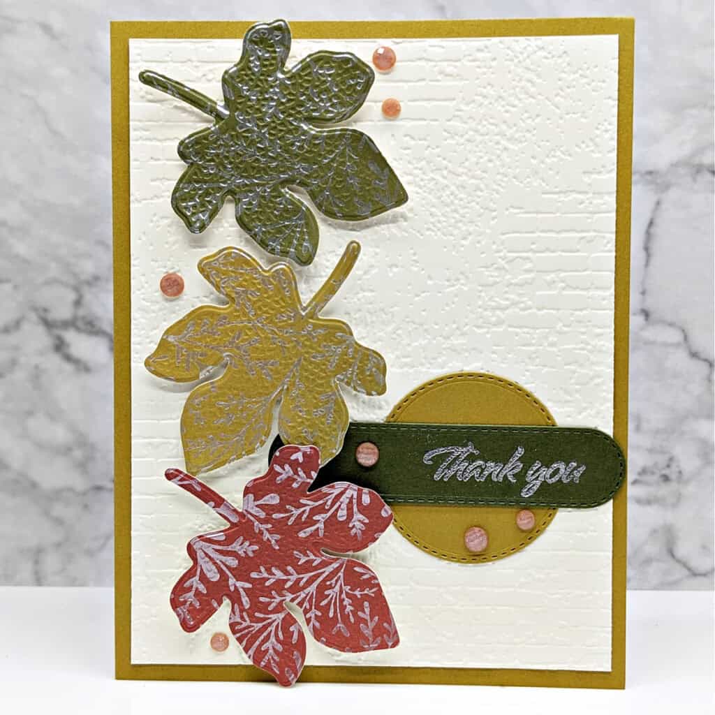 3 Cards using the Changing Leaves Stamp Set 4 080524 changing leaves 2 step it up stamping 3qb