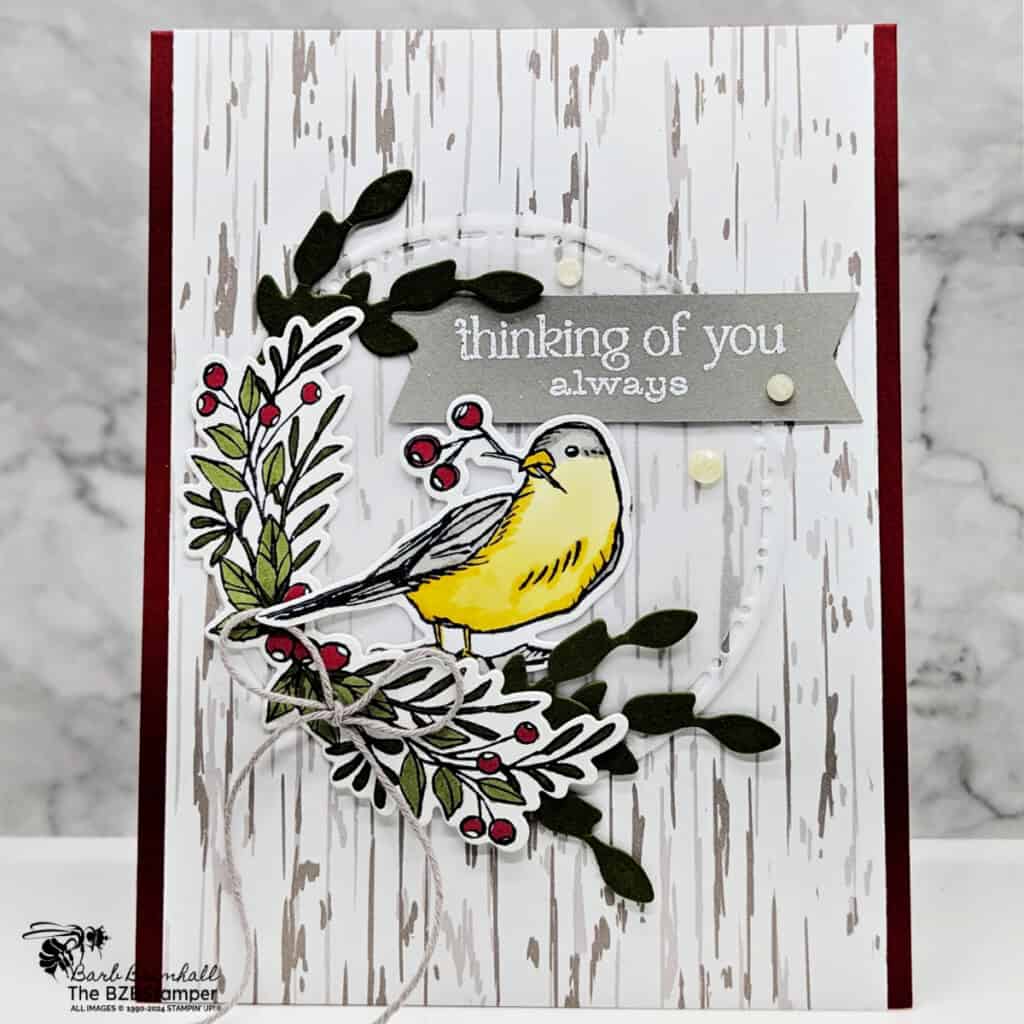 3 Cards using the Wintery Tree Tops Stamp Set 4 082524 wintery tree tops 2 step it up stamping 3qb