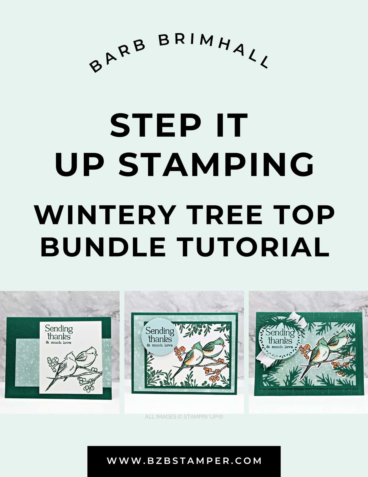 Wintery Tree Tops Step It Up Stamping Instructions 1 Wintery Tree Tops Step It Up Stamping Instructions