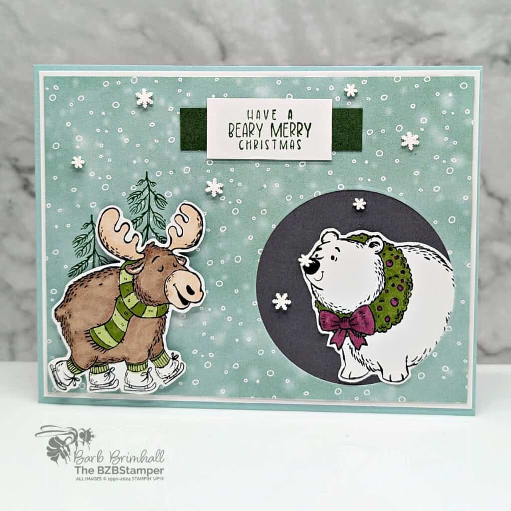 3 Cards using the Christmas Friends Bundle 3 092224 christmas friends stampin up sius 2wb