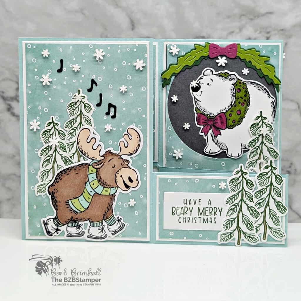 3 Cards using the Christmas Friends Bundle 4 092224 christmas friends stampin up sius 3qb