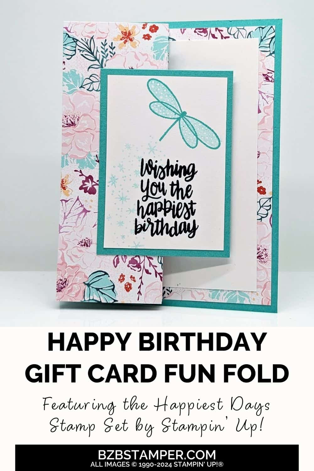Happiest Day Fun Fold Birthday Card 6 122124 stampin up happiest days birthday pin1